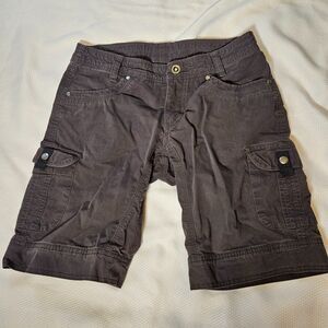 Kuhl womens hiking stretch pockets shorts 4 gray 6 pockets
